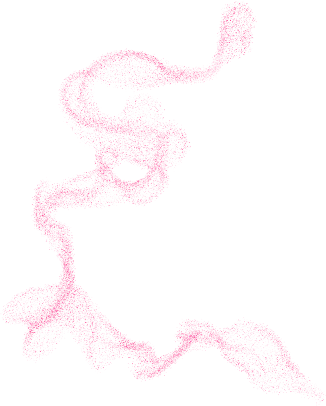 pink trail of glitter